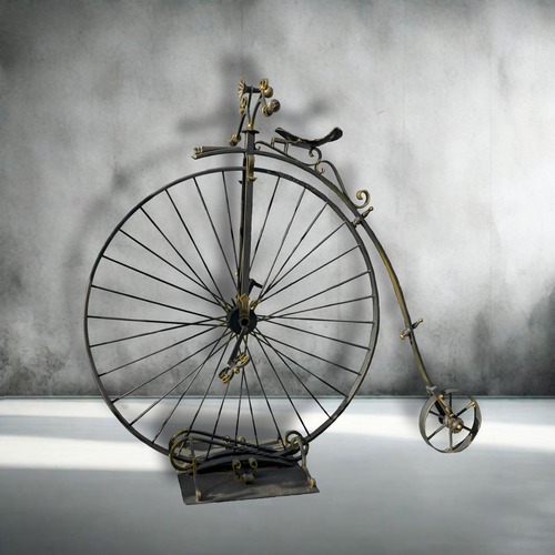 bicicleta antigua forjada artistica decorativa handmade artisan decorative