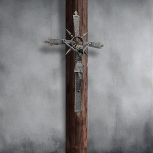 crucifijo forjado artesanal decorativo handmade artisan decorative