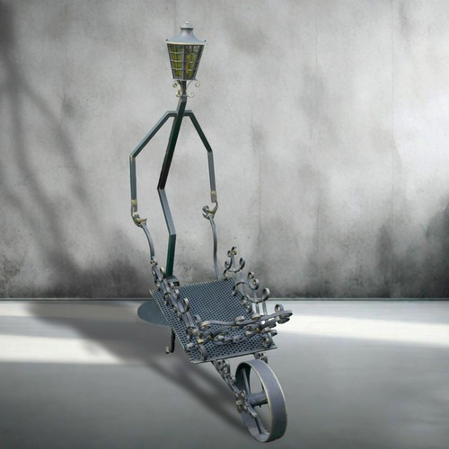 farola carretilla forjada artesanal artistica decorativa фонарь ручной работы кустарный декоративный