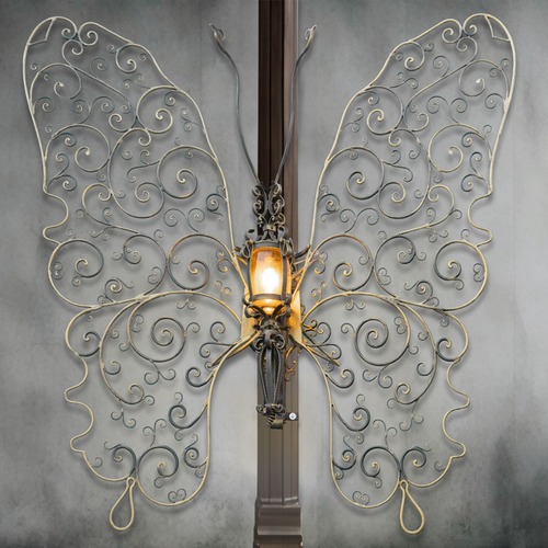 farola mariposa forjada artesanal artistica decorativa streetlight handmade artisan decorative