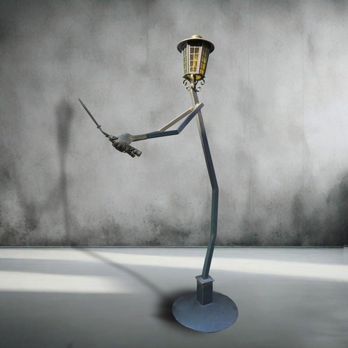 farola podadora sin luz forjada artesanal artistica decorativa streetlight handmade artisan decorative