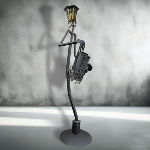 farola regadera sin luz forjada artesanal artistica decorativa streetlight handmade artisan decorative