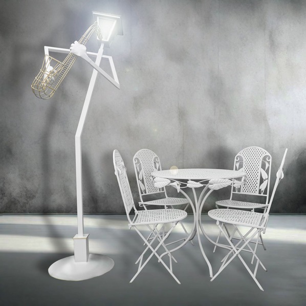 farola streetlight trompetista trompeta artistico artesanal decortativa handmade artisan decorative