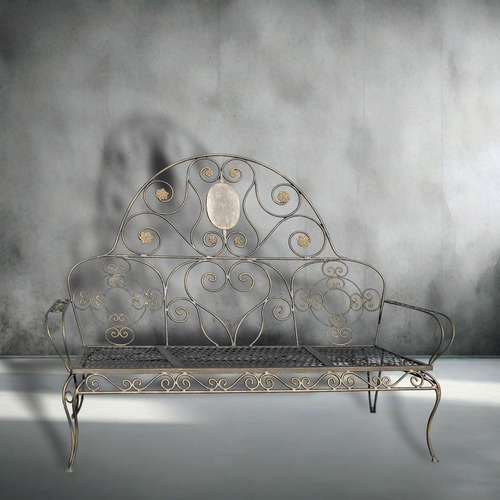 Decorative metal bench 2025